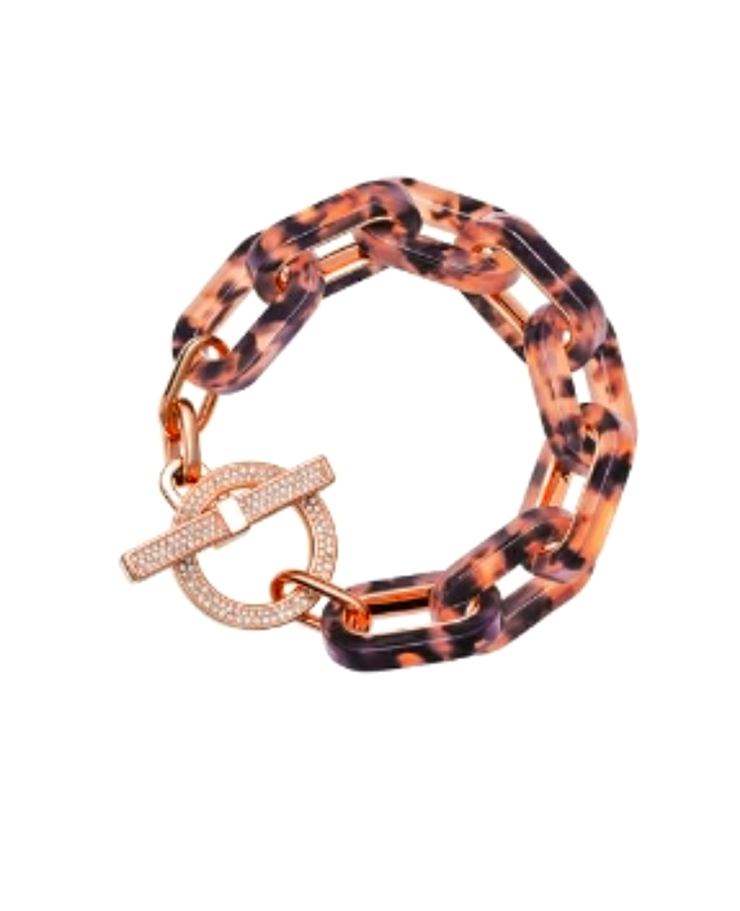 Michael Kors Rose Gold-tone Tortoise link bracelet